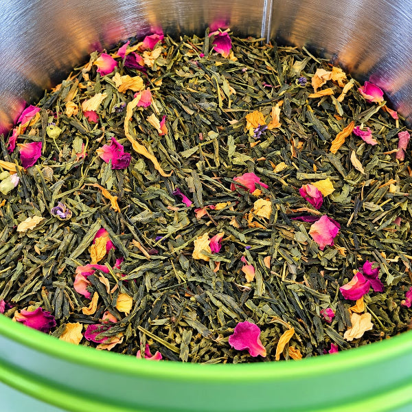 Thé du Hammam – Thé vert parfumé aux fruits rouges & fleurs – 100 g