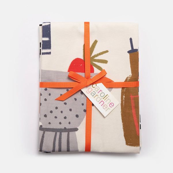 Lot de 2 torchons de cuisine à motifs cœurs Caroline Gardner