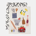 Lot de 2 torchons de cuisine à motifs cœurs Caroline Gardner