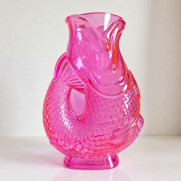 Vase Fish Jacquard bleu ou rose 🐟🌈
