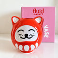 Vase Daruma Chat en céramique – Fluid Market