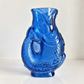Vase Fish Jacquard bleu S 🐟💙