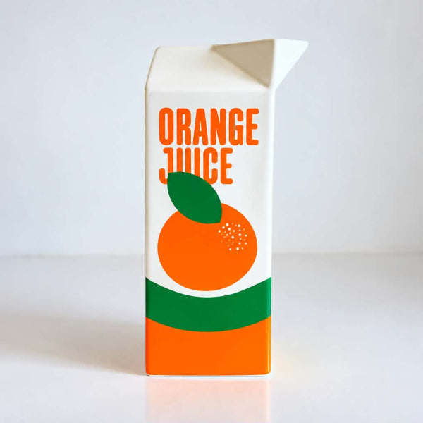 Vase Brique de Jus d’Orange ou Citron – Vase en Céramique Fun & Original | Fluid Market