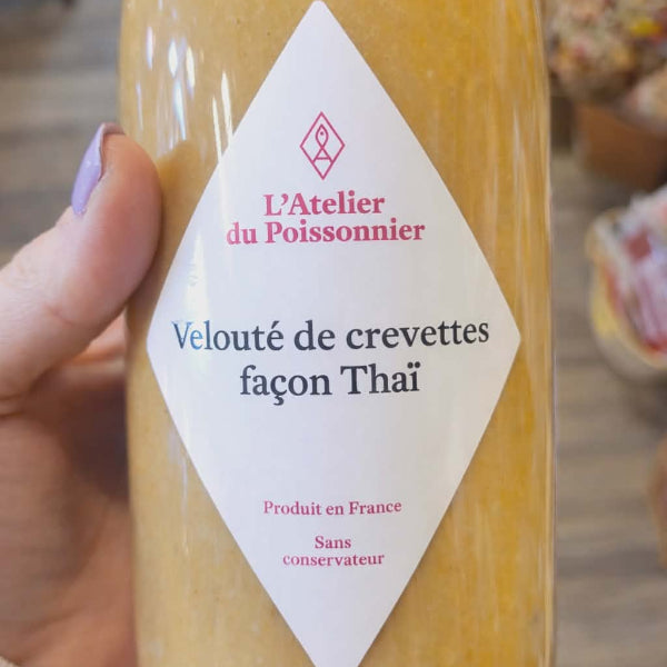 Velouté de crevettes façon Thaï 70cl – soupe artisanale made in Cotentin